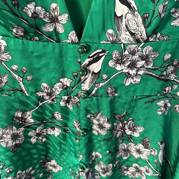 Hutch Green Wrap Tie Front Midi Dress - Picture 6 of 13